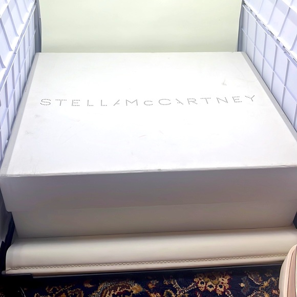 Stella McCartney Women's Elyse Star Cutout Wedge pink stars platforms 5.5-6 - Picture 16 of 16